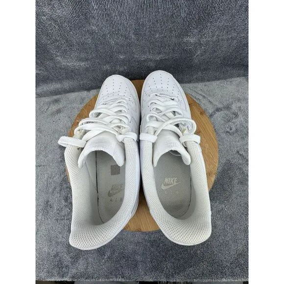 Nike Air Force 1 07 Shoes Men Size 10 Triple White Basketball Gum Bottom Sneaker