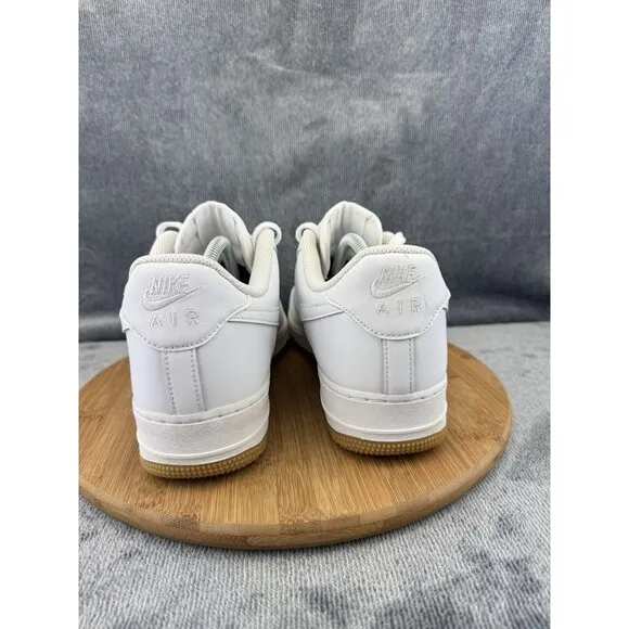 Nike Air Force 1 07 Shoes Men Size 10 Triple White Basketball Gum Bottom Sneaker