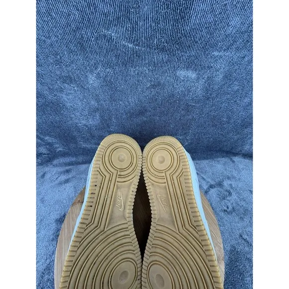Nike Air Force 1 07 Shoes Men Size 10 Triple White Basketball Gum Bottom Sneaker