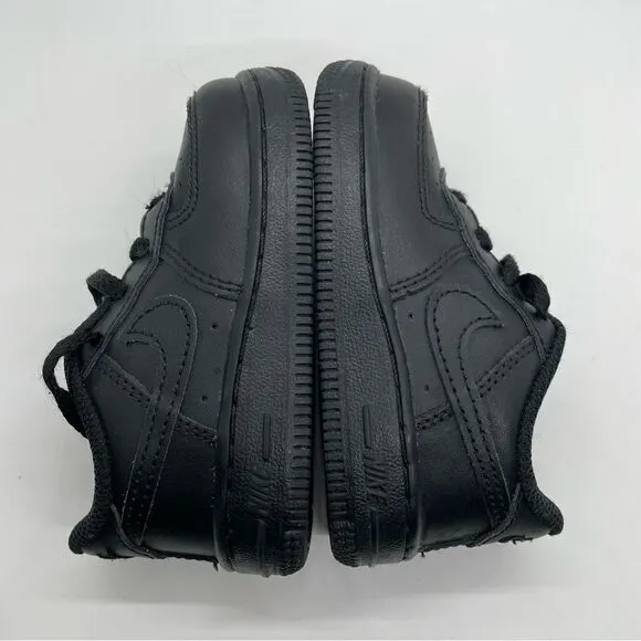 Nike Air Force 1 black kids shoes infant toddler size 6C lace 6 C basketball