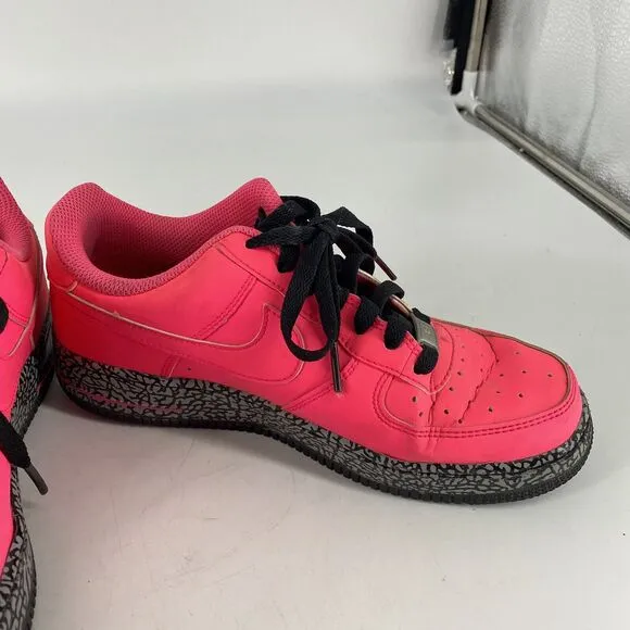 Nike Air Force 1 GS AF1 Low Hyper Pink 596728-608 Size 5Y Shoes