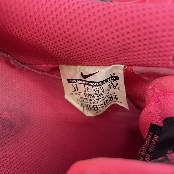 Nike Air Force 1 GS AF1 Low Hyper Pink 596728-608 Size 5Y Shoes