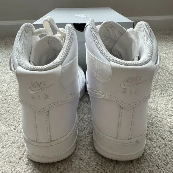 Nike Air Force 1 High 07 Triple White High Top Sneaker Shoes Women’s Size 8.5