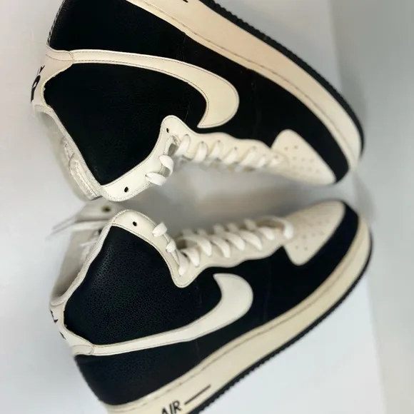 Nike Air Force 1 High Top Men's Black and White 315121-024 Shoes Size 12