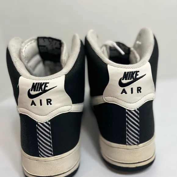 Nike Air Force 1 High Top Men's Black and White 315121-024 Shoes Size 12