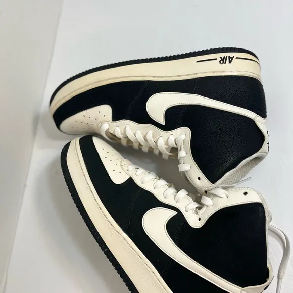 Nike Air Force 1 High Top Men's Black and White 315121-024 Shoes Size 12