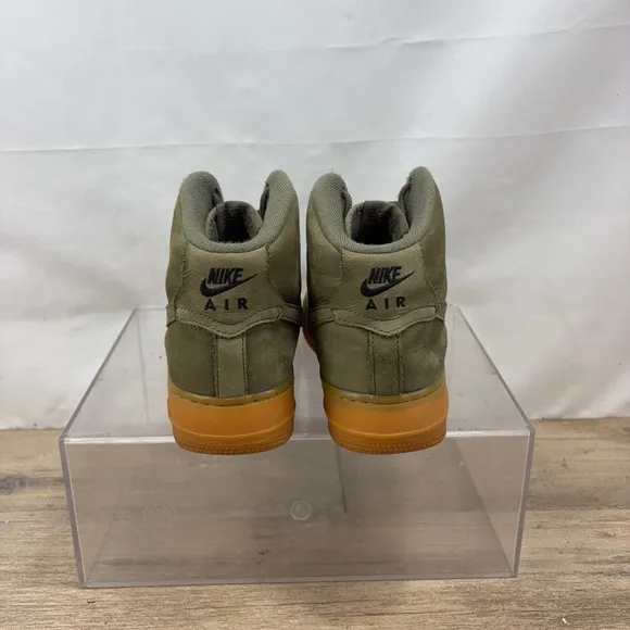 NIKE AIR FORCE 1 HIGH WB GS 922066-202 Youth Size 6 Women’s 7.5 Olive Green