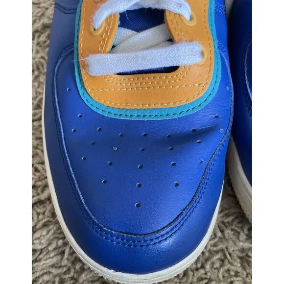 NIKE AIR‎ FORCE 1 LOW '07 LV8 MEN'S 12 DOUBLE LAYERED INDIGO SHOES AQ2439-401