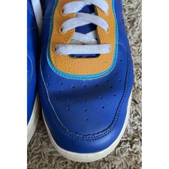 NIKE AIR‎ FORCE 1 LOW '07 LV8 MEN'S 12 DOUBLE LAYERED INDIGO SHOES AQ2439-401