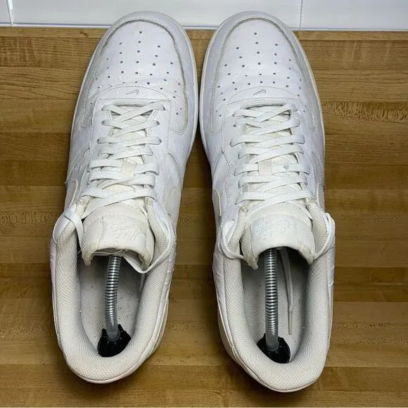 Nike Air Force 1 Low '07 LV8 Ostrich White Mens Shoes Size 14 718152-104 AF1