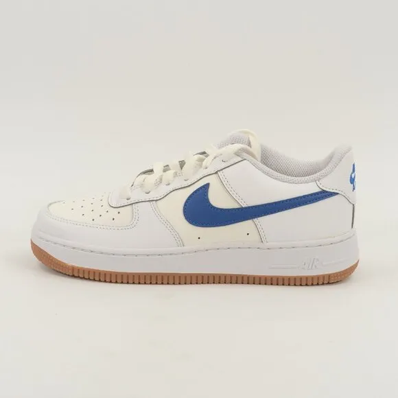 Nike Air Force 1 Low GS White Game Royal Gum DX5805-179 size 5.5 Youth / 7 Women