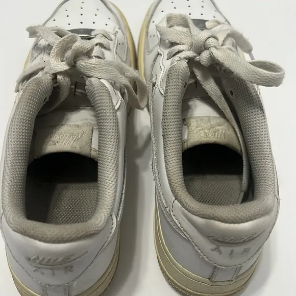 Nike Air Force 1 Low Shoes Triple White Youth Size 6