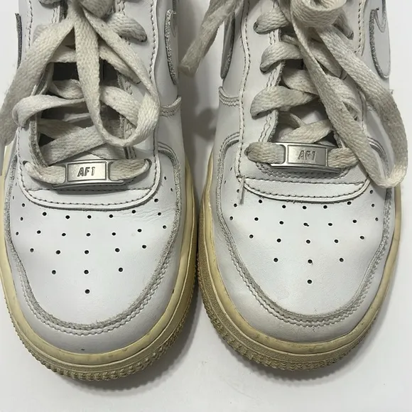 Nike Air Force 1 Low Shoes Triple White Youth Size 6