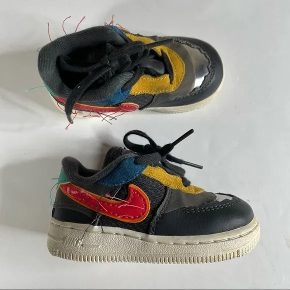 Nike Air Force 1 Low TD Black History Month Shoes Toddler Size 6