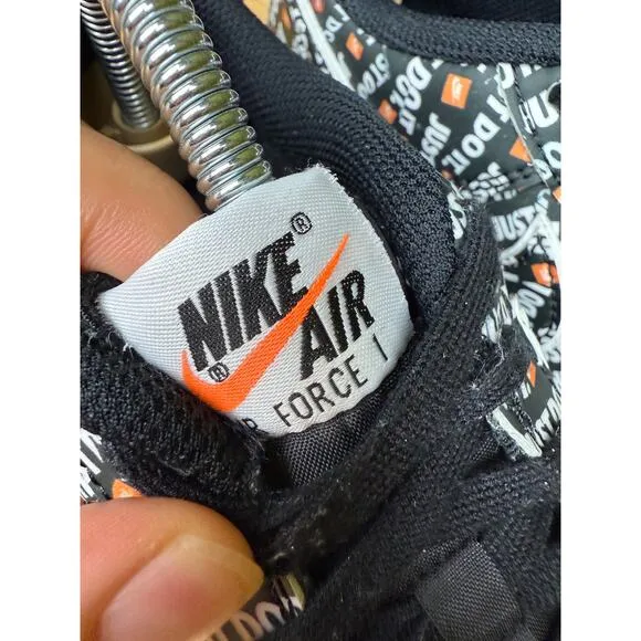 Nike‎ Air Force 1 Low Top JDI Just Do It Sneakers Shoes Kids 6Y Womens 7.5 EUC