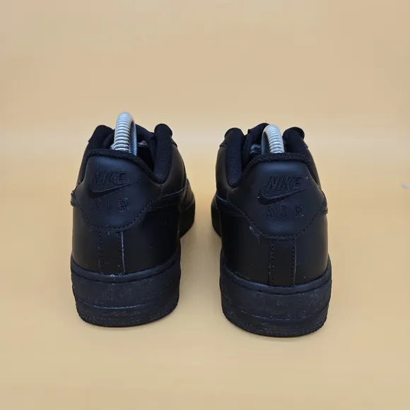 Nike Air Force 1 Low 'Triple Black' Shoes Big Kid Size 6.5