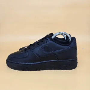 Nike Air Force 1 Low 'Triple Black' Shoes Big Kid Size 6.5