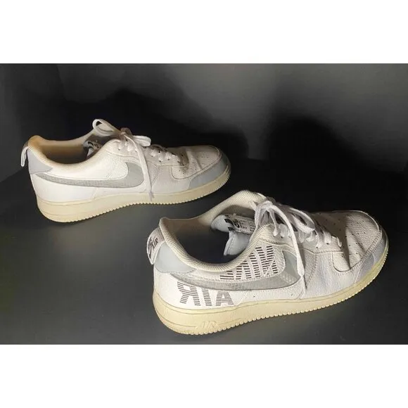 Nike Air Force 1 Low Under Construction Mens 10.5 White
