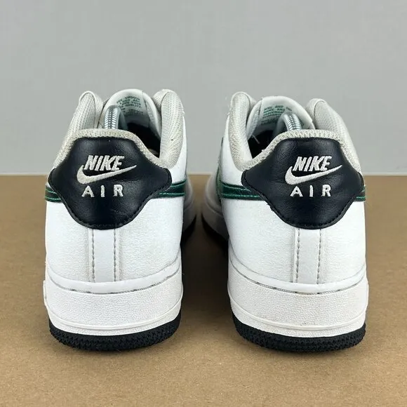 Nike Air Force 1 LV8 Leather Low Top Athletic Shoes Youth 7Y White Green Black