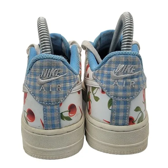 Nike Air Force 1 LV8 Low Cherry White Blue Womens 5.5 - Kids 4 - CJ4094-100
