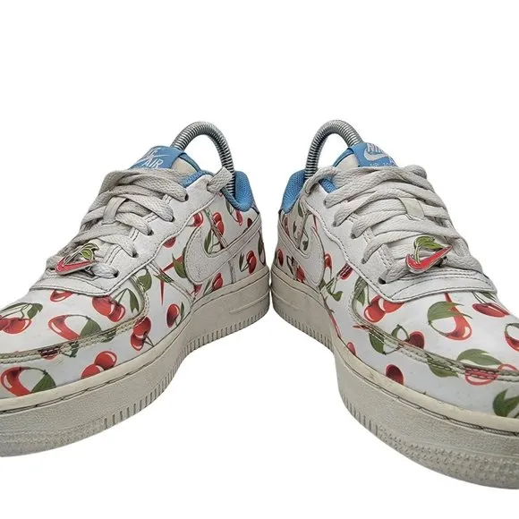 Nike Air Force 1 LV8 Low Cherry White Blue Womens 5.5 - Kids 4 - CJ4094-100