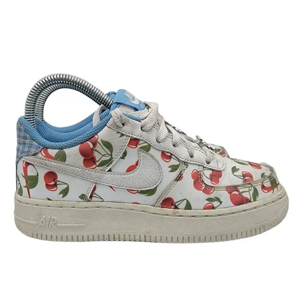 Nike Air Force 1 LV8 Low Cherry White Blue Womens 5.5 - Kids 4 - CJ4094-100