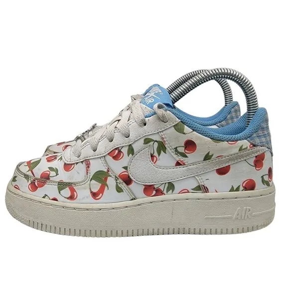 Nike Air Force 1 LV8 Low Cherry White Blue Womens 5.5 - Kids 4 - CJ4094-100