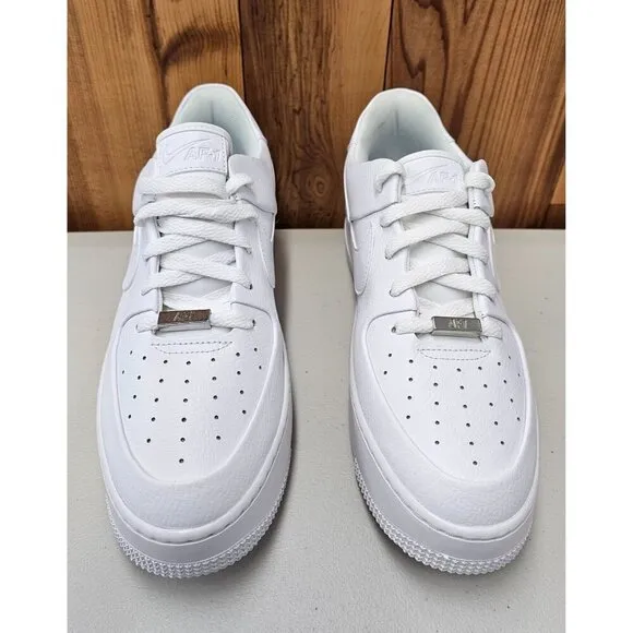 Nike Air Force 1 Sage Low Triple White Women's Shoes Size 12
