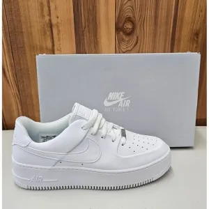Nike Air Force 1 Sage Low Triple White Women's Shoes Size 12