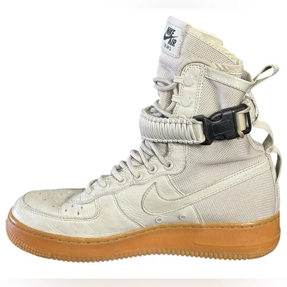 Nike Air Force 1 SF AF1 Special Field Light Bone Shoes Women Size 8.5 High Tops