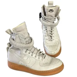 Nike Air Force 1 SF AF1 Special Field Light Bone Shoes Women Size 8.5 High Tops