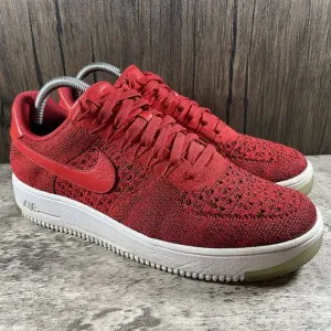 Nike Air Force 1 Ultra Flyknit Low Red Men's Shoes Sneaker Size 9.5 (817419-600)