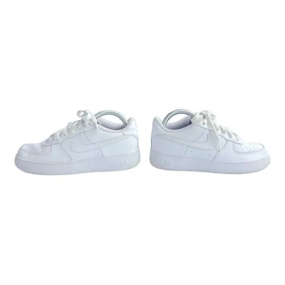Nike Air Force One AF1 07' Low Triple White Sneaker Shoes size 6 Youth