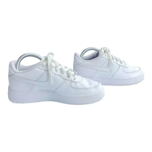 Nike Air Force One AF1 07' Low Triple White Sneaker Shoes size 6 Youth