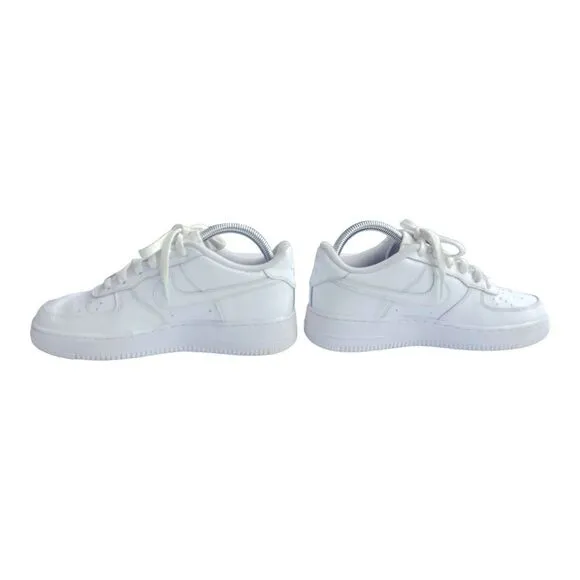 Nike Air Force One AF1 07' Low Triple White Sneaker Shoes size 6 Youth