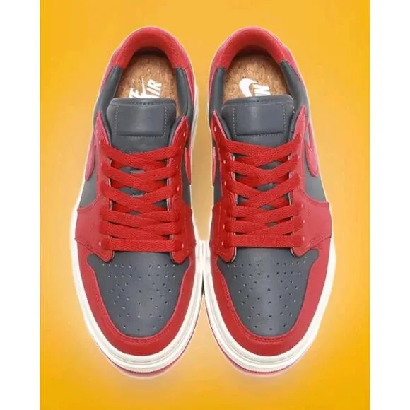 Nike Air Jordan 1 Elevate Low Shoes 'Dark Grey Red' DH7004-006 Women's New 9.5