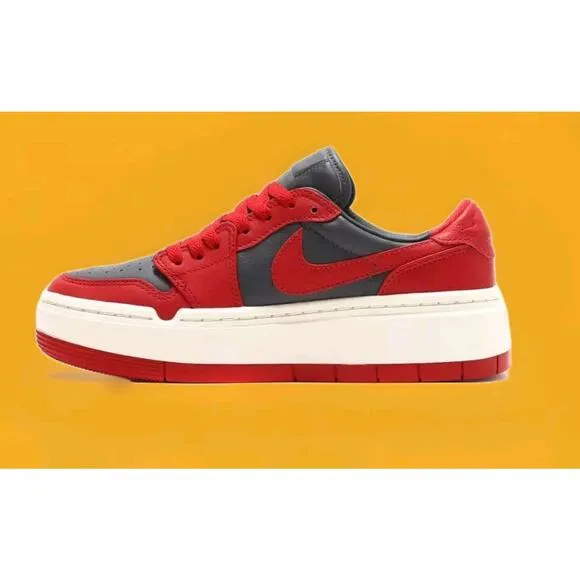 Nike Air Jordan 1 Elevate Low Shoes 'Dark Grey Red' DH7004-006 Women's New 9.5