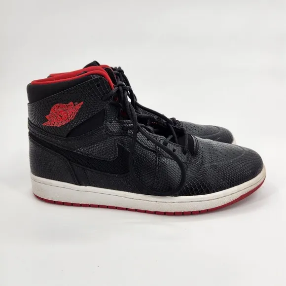 Nike Air Jordan 1 High Nouveau Snakeskin Shoes Men Size 10.5 819176 001