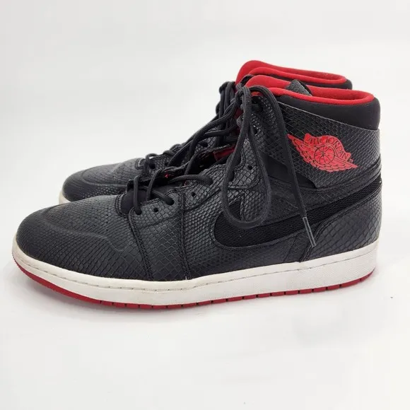 Nike Air Jordan 1 High Nouveau Snakeskin Shoes Men Size 10.5 819176 001