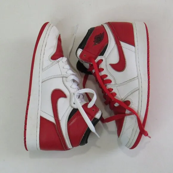 Nike Air Jordan 1 High OG 575441-161 Red Basketball Shoes Sneakers Size 5.5 Y