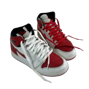 Nike Air Jordan 1 High OG 575441-161 Red Basketball Shoes Sneakers Size 5.5 Y
