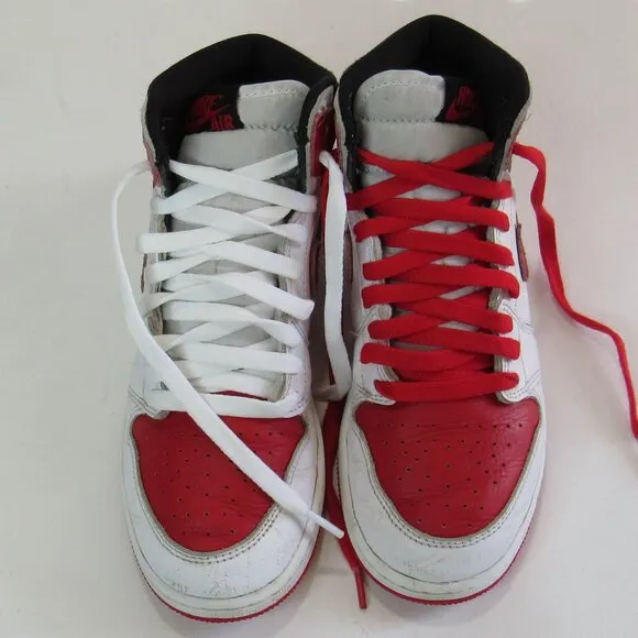Nike Air Jordan 1 High OG 575441-161 Red Basketball Shoes Sneakers Size 5.5 Y