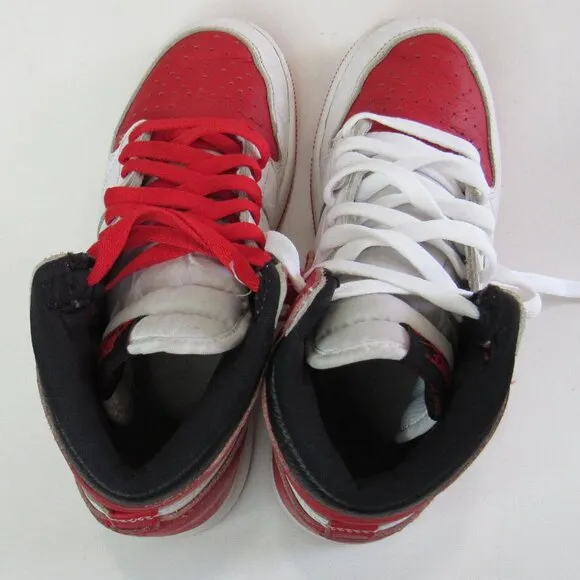 Nike Air Jordan 1 High OG 575441-161 Red Basketball Shoes Sneakers Size 5.5 Y