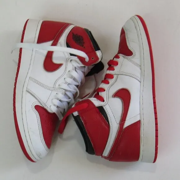 Nike Air Jordan 1 High OG 575441-161 Red Basketball Shoes Sneakers Size 5.5 Y