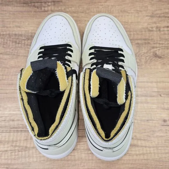 Nike Air Jordan 1 High Zoom Womens's Size 12 White Light Bone Shoes (CT0979-002)