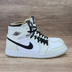Nike Air Jordan 1 High Zoom Womens's Size 12 White Light Bone Shoes (CT0979-002)