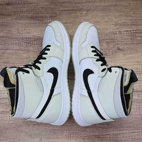Nike Air Jordan 1 High Zoom Womens's Size 12 White Light Bone Shoes (CT0979-002)