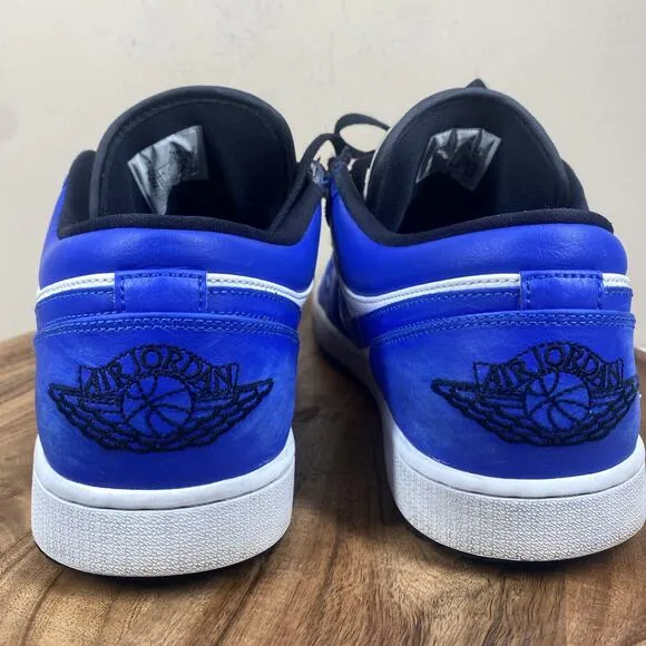 Nike Air Jordan 1 Low Game Royal Mens Blue And White Size 14 Shoes Sneakers