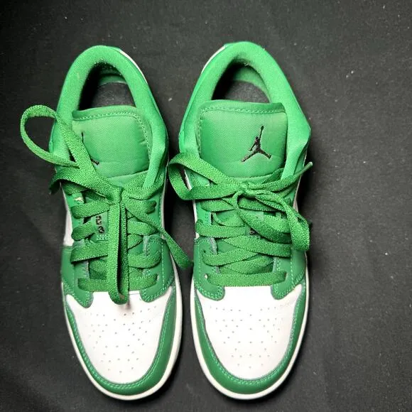 Nike Air Jordan 1 Low GS Pine Green Men's Shoes - Size 4.5