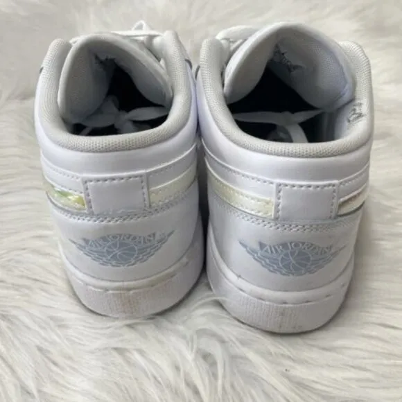 Nike Air Jordan 1 Low SE GS Mens Sportswear Shoes White FQ9112-100 VNDS Size 7